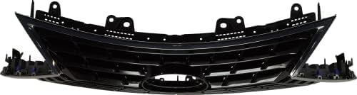 Front Grille Assembly Painted Silver Gray Plastic Direct Replacement Compatible With 2018-2019 Lexus NX300 / NX300h LX1200198 5310178140