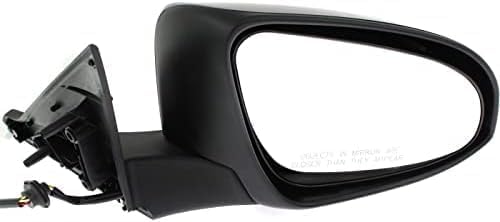 Set Of 2 Front Power Mirror Manual Folding Heated Primed Plastic Right Passenger & Left Driver Side Direct Replacement Compatible With 2016-2017 Toyota Camry TO1320363 TO1321363