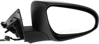 Set Of 2 Front Power Mirror Manual Folding Heated Primed Plastic Right Passenger & Left Driver Side Direct Replacement Compatible With 2016-2017 Toyota Camry TO1320363 TO1321363