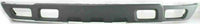 Front Bumper Chrome + Upper Cover + Lower Valance Textured Gray + Fog Lights Right & Left Side Direct Replacement Compatible With Chevrolet Silverado 2500HD 3500HD 2003-2006 GM1051109