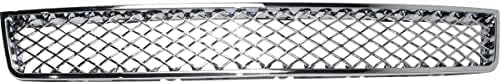 ont Upper & Lower Grilles Chrome Plastic Direct Replacement Compatible With 2007-2013 Chevrolet Avalanche / 2007-2014 Tahoe GM1200590 GM1200609 22830012 15944326
