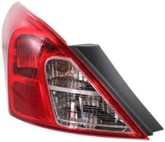 Set Of 2 Tail Light Outer Assembly Plastic Left Driver & Right Passenger Side Direct Replacement Compatible With 2012-2019 Nissan Versa NI2801194 NI2800194 265503AN0A 265553AN0A