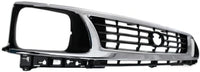 Front Grille Assembly Chrome Shell With Primed Insert Plastic Direct Replacement Compatible With 1995-1996 Toyota Tacoma TO1200193 5310035300