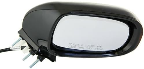 Set Of 2 Front Power Mirror Manual Folding Heated Primed Plastic Left Driver & Right Passenger Side Direct Replacement Compatible With 2009-2013 Lexus IS250 / IS350