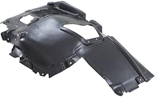 Front Upper Section Fender Liner Plastic Right Passenger Side Direct Replacement Compatible With 2010-2017 BMW 5 Series BM1249133 51717193510