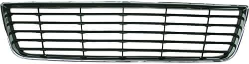 Front Bumper Grille Chrome Shell With Dark Gray Insert Plastic Direct Replacement Compatible With 2006-2011 Chevrolet Impala GM1036106 10333711