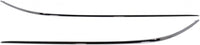 Set Of 2 Front Bumper Molding Chrome Left Driver & Right Passenger Side Direct Replacement Compatible With 2000-2002 Mercedes Benz S-Class MB1059102 MB1058102 2208850274 2208850174