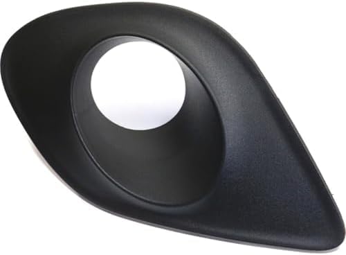 Set Of 2 Front Fog Lamp Molding Textured With Hood Scoop Right Passenger & Left Driver Side Direct Direct Replacement Compatible With 2015-2023 Dodge Charger CH1039171 CH1038171