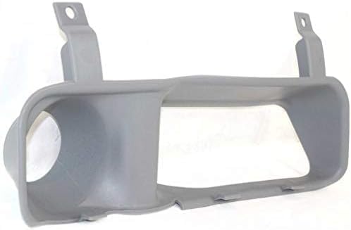Set Of 2 Front Fog Lamp Molding Primed Left Driver & Right Passenger Side Direct Replacement Compatible With 1994-2002 Dodge Ram 1500 2500 3500 CH1038101 CH1039101 55076600 55076601