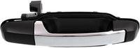 Front & Rear Exterior Door Handle Primed Bezel with Chrome Lever Left and Right Side Direct Replacement Compatible with Kia Sorento 2003-2009 KI1521112 KI1520112 KI1311112 KI1310112