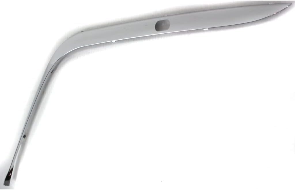 Front Bumper Outer Cover Molding Chrome Left Driver Side Direct Replacement Compatible With 1995-2007 BMW 7-Series BM1046104 51118168105