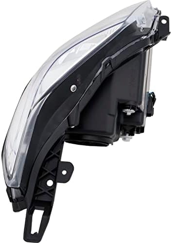 Set Of 2 Front Head Light Assembly Plastic Left Driver & Right Passenger Side Direct Replacement Compatible With 2010-2012 Cadillac SRX GM2503345 GM2502345 22853873 22853872