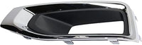 Set Of 2 Front Fog Light Molding Primed With Chrome Bezel Left Driver & Right Passenger Side Direct Replacement Compatible With 2015-2020 GMC Yukon/XL GM1039187 GM1038187 22936427