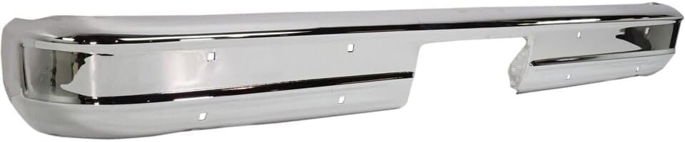 Rear Bumper Face Bar Chrome Steel Direct Replacement Compatible With 1973-1980 Chevrolet & GMC C/K Series GM1102287 6272566