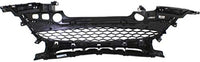 Front Bumper Grille Textured Gray Plastic Direct Replacement Compatible With 2012-2013 Mazda 3 MA1036116 BGV4501T1B