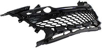 Front Bumper Grille Textured Gray Plastic Direct Replacement Compatible With 2012-2013 Mazda 3 MA1036116 BGV4501T1B