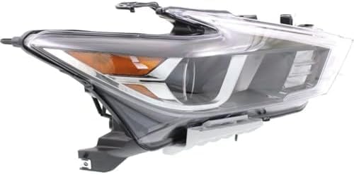 Set Of 2 Front Head Light Assembly Plastic Left Driver & Right Passenger Side Direct Replacement Compatible With 2016-2018 Nissan Maxima NI2503235 NI2502235 260104RF9B 260104RF0B