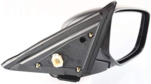 Front Power Mirror Manual Folding Heated Primed Without Signal Light Right Passenger Side Direct Replacement Compatible With 2008-2012 Honda Accord HO1321231 76208TA5A11
