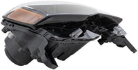 Front Head Light Assembly Halogen With Black Trim Right Passenger Side Direct Replacement Compatible With 2017-2021 Jeep Grand Cherokee CH2503309 68266646AF