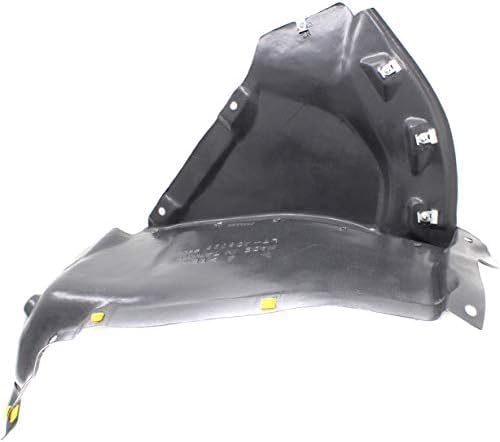 Front Section Fender Liner Right Passenger Side Direct Replacement Compatible With 2017-2018 Audi A4 AU1249134 8W0853888A-PFM