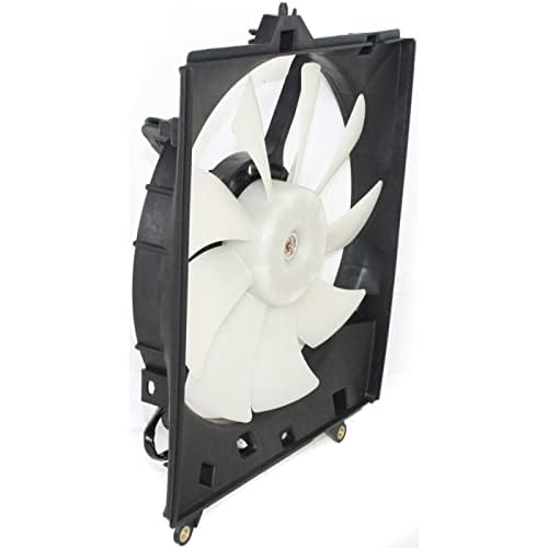 Front Radiator & A/C Condenser Cooling Fan Assembly Plastic Direct Replacement Compatible with 2000-2004 Toyota Avalon TO3115118 TO3113110 167110A080 167110A120-PFM