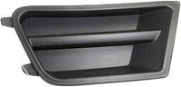 Set Of 2 Front Fog Lamp Cover Textured Without Fog Lights Hole Left Driver & Right Passenger Side Direct Replacement Compatible With 2010-2012 Ford Mustang FO1039137 FO1038137