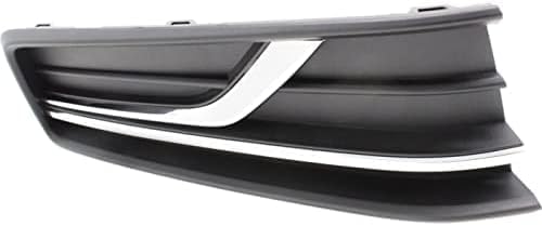 Set Of 2 Front Fog Light Cover Textured Right Passenger & Left Driver Side Direct Replacement Compatible With 2016-2019 Volkswagen Passat VW1039145 VW1038145 561854662GRYP