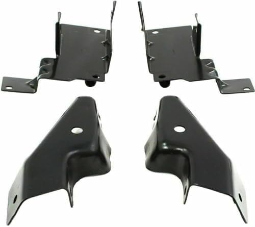 Front Bumper Chrome + Grille + Upper Cover + Lower Valance Textured + Brackets + Headlights + Foglamps LH & RH Direct Replacement Compatible With 2003-2006 Chevy Silverado 2500HD 3500