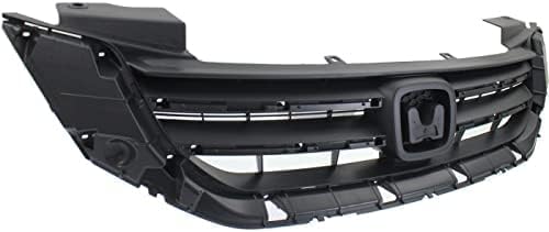 Front Grille Textured Shell And Insert Plastic Direct Replacement Compatible With 2013-2015 Honda Accord HO1200214 71121T2FA01