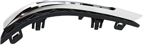 Set Of 2 Front Fog Lamp Molding Primed Plastic Right Passenger & Left Driver Side Direct Replacement Compatible With 2012-2014 Mercedes Benz C-Class MB1038117 MB1039117 2048803324