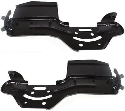 Set Of 4 Front Bumper Side + Cover Bracket Left Driver & Right Passenger Side Direct Replacement Compatible With 2004-2007 Nissan Titan NI1032104 NI1032104 NI1066130 NI1067130