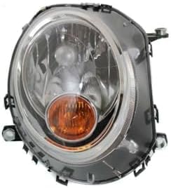 Set Of 2 Front Head Light Assembly Plastic Left Driver & Right Passenger Side Direct Replacement Compatible With 2007-2015 Mini Cooper MC2503105 MC2502105 63122751870 63122751869