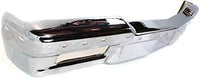 Front Bumper Face Bar Chrome Steel Direct Replacement Compatible With 1980-1990 Chevrolet Caprice GM1002157 14083928