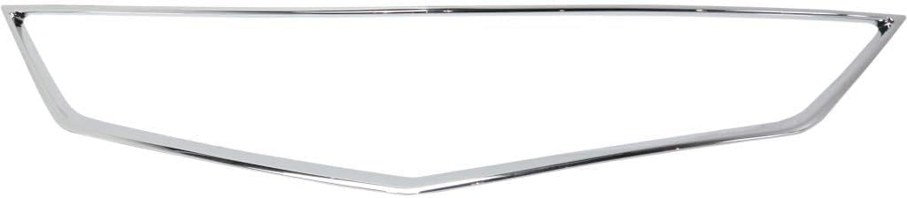 Front Grille Frame Outline Trim Chrome Direct Replacement Compatible With 2016-2018 Acura ILX AC1202108 71122TX6A51