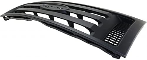 Front Grille Assembly Textured Dark Gray Shell And Insert Plastic Direct Replacement Compatible With 2009-2012 Ford F-150 FO1200510 9L3Z8200A