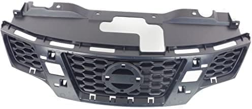 Front Grille Assembly Primed Shell And Insert Plastic Direct Replacement Compatible With 2013-2018 Nissan NV200 NI1200260 623123LM0H