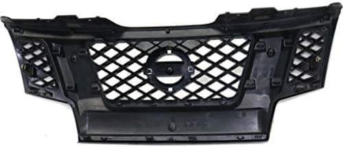 Front Grille Painted Silver Shell With Gray Insert Plastic Direct Replacement Compatible With 2009-2013 Nissan Xterra NI1200241 62310ZL00A