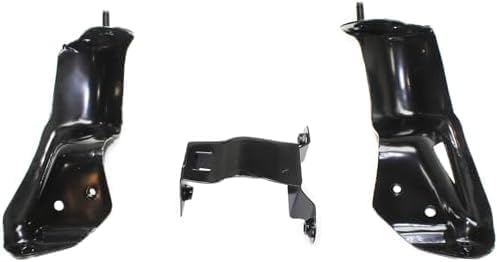 Front Bumper Steel Primed Without Bracket + Upper Cover + Lower Valance Air Deflector Textured Gray + Set Of 3 Bracket Direct Replacement Compatible With 2000-2006 Chevrolet Tahoe
