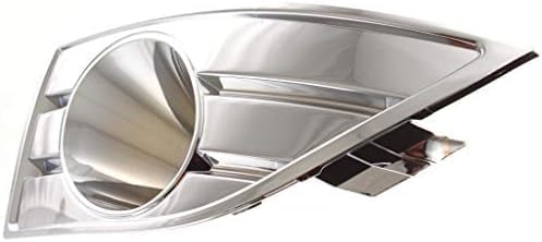 Set of 2 Front Fog Lamp Molding Chrome Left Driver & Right Passenger Side Direct Replacement Compatible With 2008-2009 Ford Taurus FO1038109 FO1039109 8G1Z17E810AA 8G1Z17E811AA