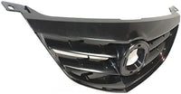 Front Grille Primed Shell And Horizontal Bar Insert Plastic Direct Replacement Compatible With 2003-2005 Mazda 6 MA1200173 GM9A50711ACC
