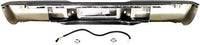 Step Bumper Assembly Chrome Steel With Impact Face Strip Direct Replacement Compatible With 1988-1992 Chevrolet C/K/Pickup GM1101111