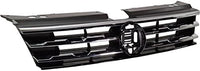 Front Grille Assembly Primed With Chrome Frame Plastic Direct Replacement Compatible With 2018-2021 Volkswagen Tiguan VW1200172 5NN853651DZLL