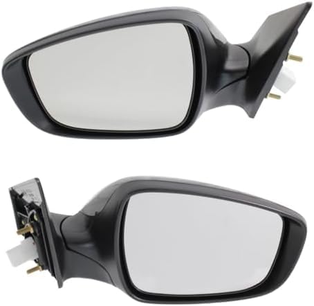 Set Of 2 Front Power Mirror Manual Folding Non-Heated Primed Left Driver & Right Passenger Side Direct Replacement Compatible With 2015-216 Hyundai Elantra HY1321220 HY1320220