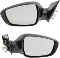 Set Of 2 Front Power Mirror Manual Folding Non-Heated Primed Left Driver & Right Passenger Side Direct Replacement Compatible With 2015-216 Hyundai Elantra HY1321220 HY1320220