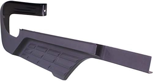 Set Of 2 Rear Bumper Step Pad Prime Plastic Left Driver & Right Passenger Side Direct Replacement Compatible With 2007-2014 Chevrolet Silverado