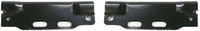 Front Bumper Chrome Steel + Mounting Brackets + Molding Centre + Right & Left Side Direct Replacement Compatible With 1992-1997 Ford F-Series / 1992-1996 Bronco FO1067108