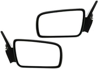 Set of 2 Front Power Mirrors Non-Folding & Heated Textured Left Driver & Right Passenger Side Direct Replacement Compatible With 2005-2009 Ford Mustang FO1320243 FO1321243 6R3Z17683AA