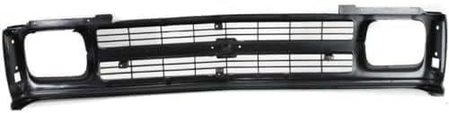 Front Grille Primed Shell And Insert Plastic Direct Replacement Compatible With 1991-1994 Chevrolet S10 Blazer / 1991-1993 S10-Pickup GM1200222 15678982
