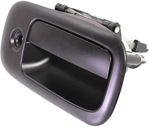 Front Exterior Door Handle Smooth Black Plastic Right Passenger Side Direct Replacement Compatible with 2003-2009 GMC Savana/Chevrolet Express Van 1500 2500 3500 FDH010058 25942272