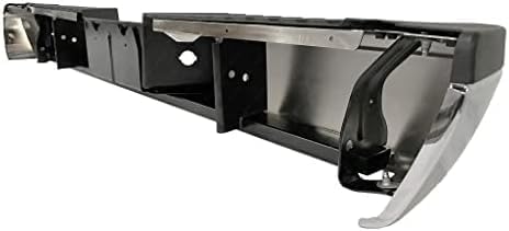 Rear Bumper Face Bar With Mounting Bracket And Pad Provision Chrome Direct Replacement Compatible With 2008-2016 Ford F-Super Duty FO1103148 9C3Z17906B